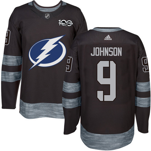 Adidas Lightning #9 Tyler Johnson Black 1917-100th Anniversary Stitched NHL Jersey